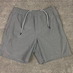 Chubbies Shorts Men's Medium 7" Inseam Lined Drawstrings Gray
